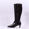 Pedro Anton Xavia Low Heel Long Boot - Brown Croc